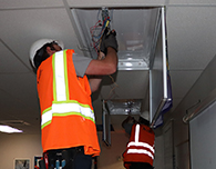  EHS classrooms are getting an upgrade to LED lights thanks to the REI initiative in ESD